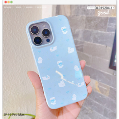 Ốp IP 16 Pro Max dẻo thỏ trắng và nơ