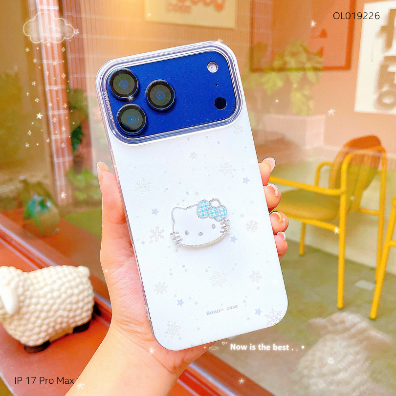 Ốp iPhone 17 Pro Max nhám trắng viền dẻo