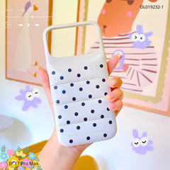 ** Ốp IP 17 Pro Max phao chấm bi viền cứng