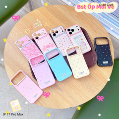 Ốp iPhone 17 Pro Max chấm bi màu