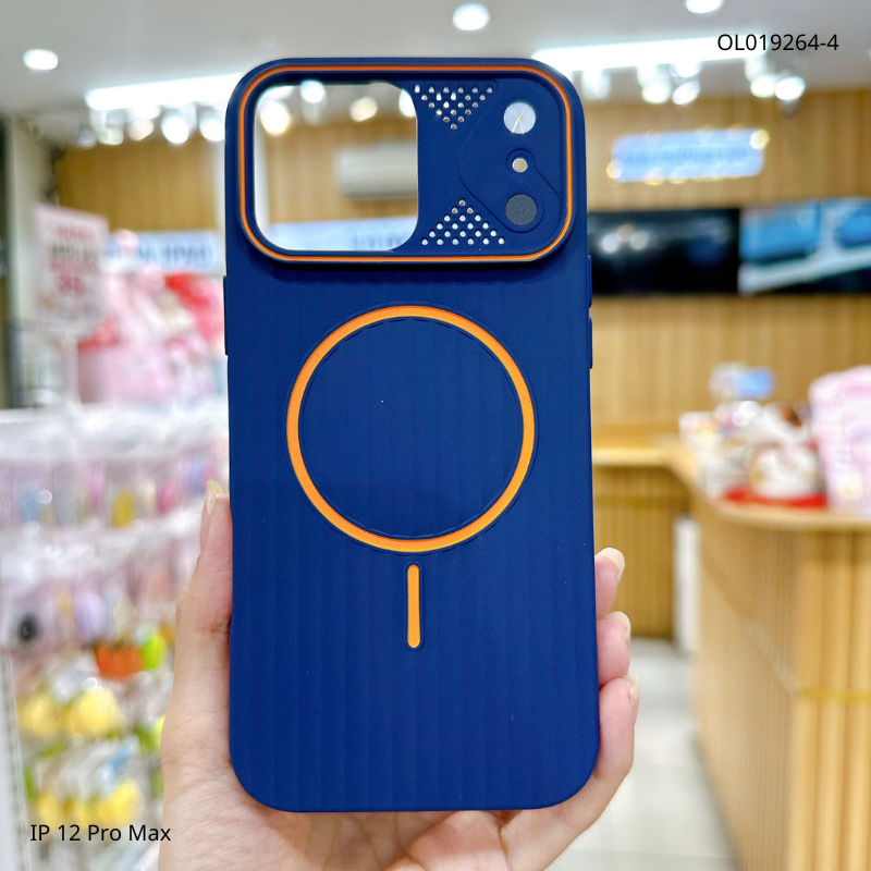 Ốp iPhone 12 Pro Max Likgus độ 17 dẻo sọc vali