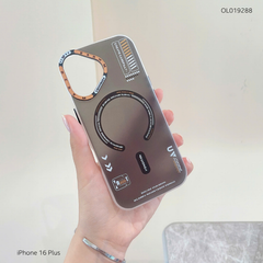 Ốp iPhone 16 Plus Likgus Mecha nhám magsafe in chữ