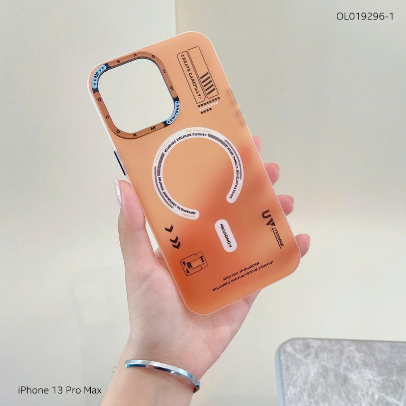 Ốp iPhone 13 Pro Max Likgus Mecha nhám magsafe in chữ
