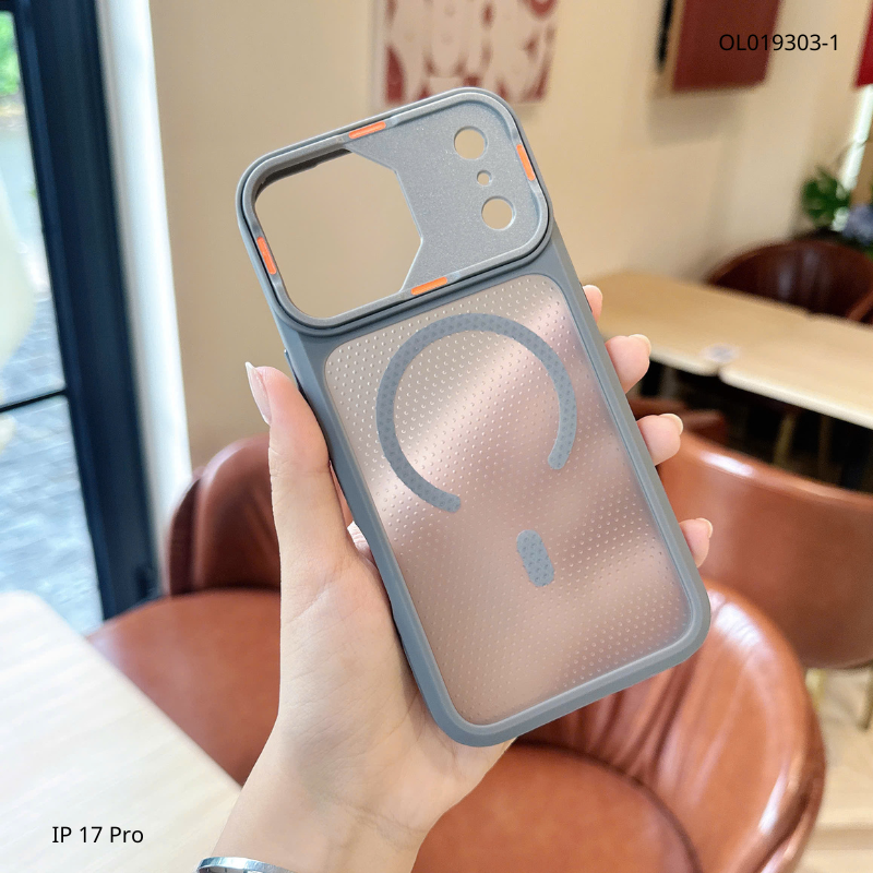 ** Ốp iPhone 17 Pro Likgus nhám tổ ong viền màu