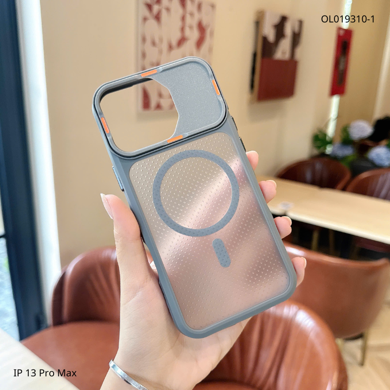 ** Ốp iPhone 13 Pro Max Likgus độ 17 nhám tổ ong viền màu