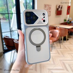 Ốp iPhone 17 Pro Max Likgus nhám 2 màu magsafe giá đỡ