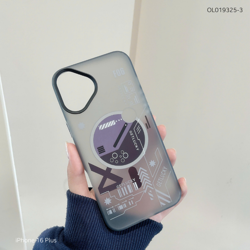 Ốp iPhone 16 Plus nhám mờ in hình