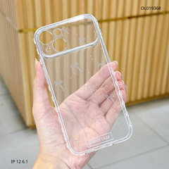 ** Ốp iPhone 12 6.1 dẻo trong viền tim nhiều nơ nhí
