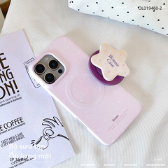 ** Ốp iPhone 16 Pro lưng cứng magsafe kèm pop ngôi sao