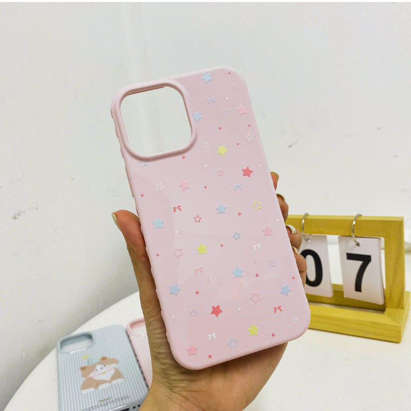 ** Ốp iPhone 12/12 Pro dẻo viền tim