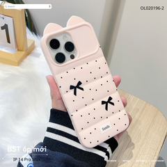 ** Ốp iPhone 14 Pro Max dẻo chấm bi phao