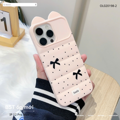 ** Ốp iPhone 12 Pro Max dẻo chấm bi phao