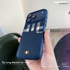 [C] ** Ốp iPhone 17 Pro Max Mentor vân da viền dẻo kèm ví card