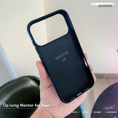 [C] ** Ốp iPhone 17 Pro Max Mentor vân da viền dẻo kèm ví card