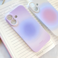 ** Ốp iPhone 16 Plus lưng cứng viền cứng loang màu