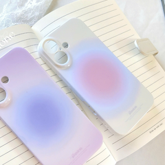 ** Ốp iPhone 16 Plus lưng cứng viền cứng loang màu