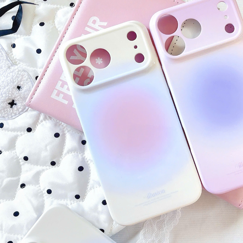 ** Ốp iPhone 17 Pro lưng cứng viền cứng loang màu