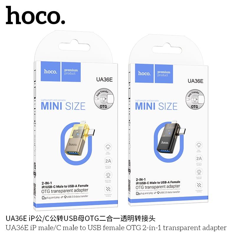 OTG 2 in 1 Hoco UA36E C + U sang USB