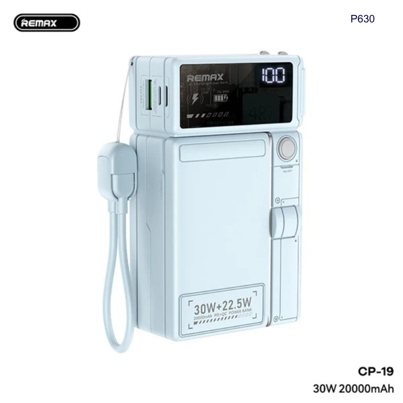 PDP Không dây Remax CP19 20.000mAh 30W