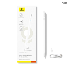 [C] ** Bút cảm ứng Baseus Smooth Writing 3 wire charing stylus Active Wireless + Cable C