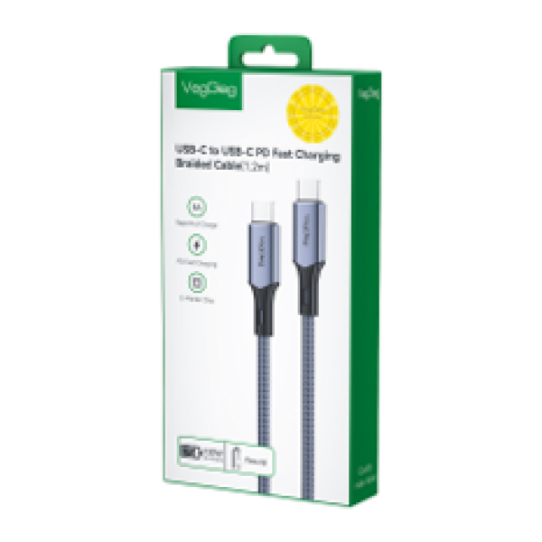 ** Cáp Type C to Type C Veggieg H921 4K60Hz 100W 2m
