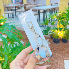 ** Móc khóa ngôi sao chuỗi hạt headphone