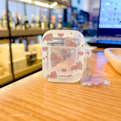 Case Airpods 1/2 dẻo nhiều mèo Butterfly cat