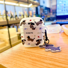 Case Airpods 1/2 dẻo cún lạp xưởng Sausage Dog