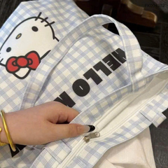 ** Túi vải sọc caro Kitty nhiều màu