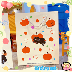 ** Túi bìa cứng mèo đen Good Luck/Lucky