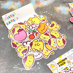 ** Set hình Sticker mix hình Kitty/Kuromi/Melody/PompomPurrin