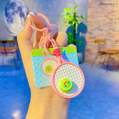 ** Móc khóa vợt tennis hồng