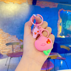 ** Móc khóa bông hoa hồng ngọn lửa