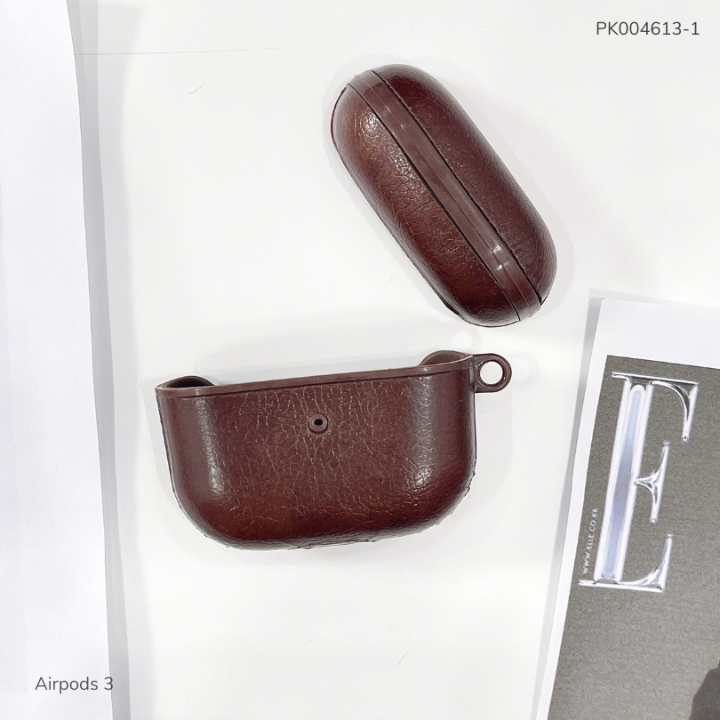 ** Case Airpods 3 vân giả da