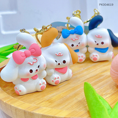 ** Móc khóa đôi cún áp má xanh/hồng