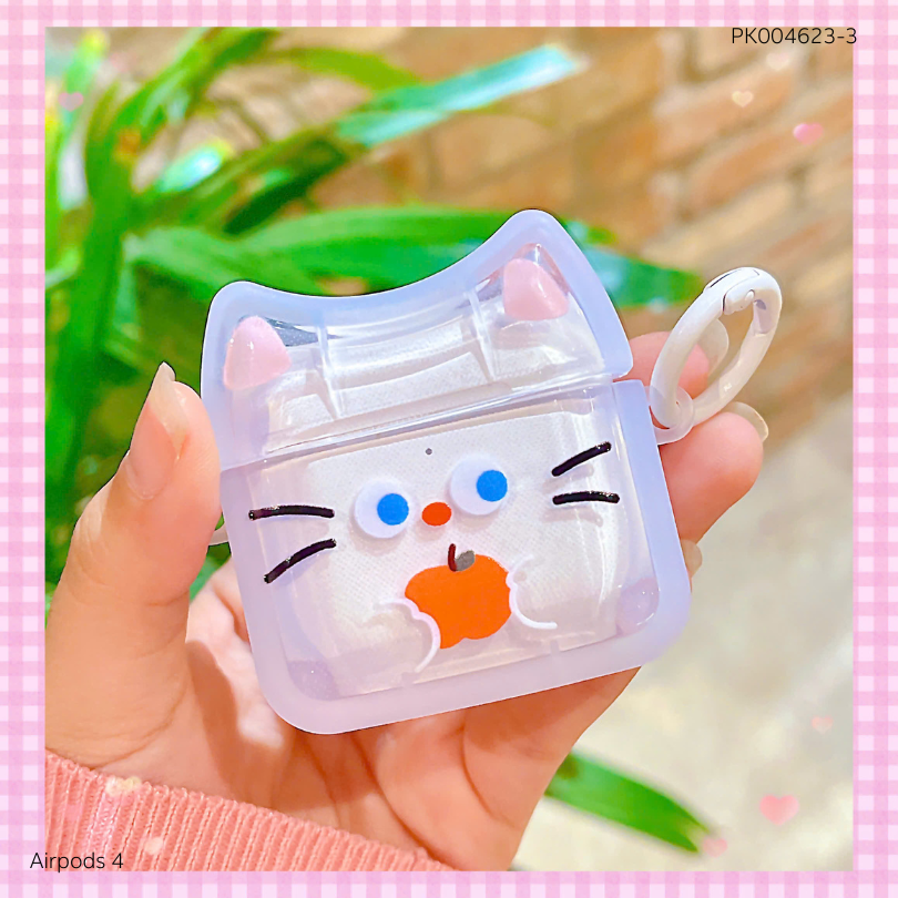 ** Case Airpods 4 nhựa dẻo tai mèo nhiều hình