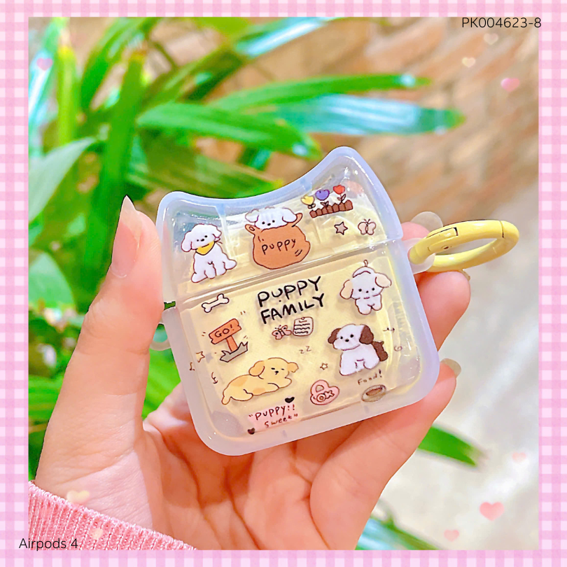 ** Case Airpods 4 nhựa dẻo tai mèo nhiều hình