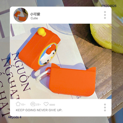 ** Case Airpods 4 dẻo điện thoại Kitty đỏ