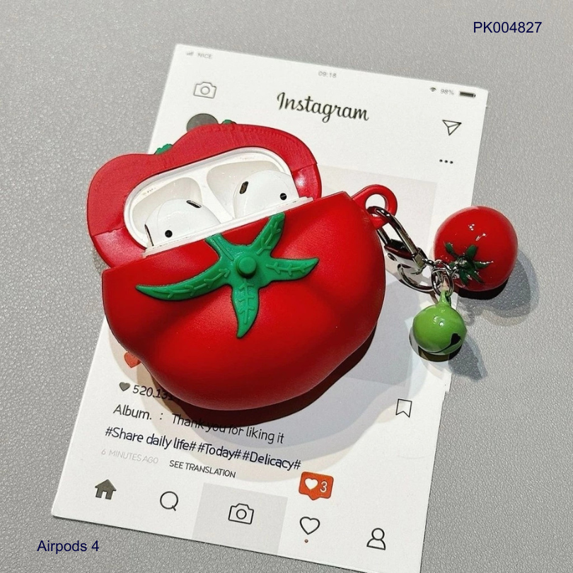 ** Case Airpods 4 dẻo cà chua
