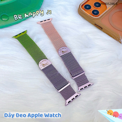 ** Dây Apple Watch kim loại khắc hình size 38/40/41