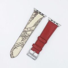 Dây AW Hermes 02 màu hoa văn size 42