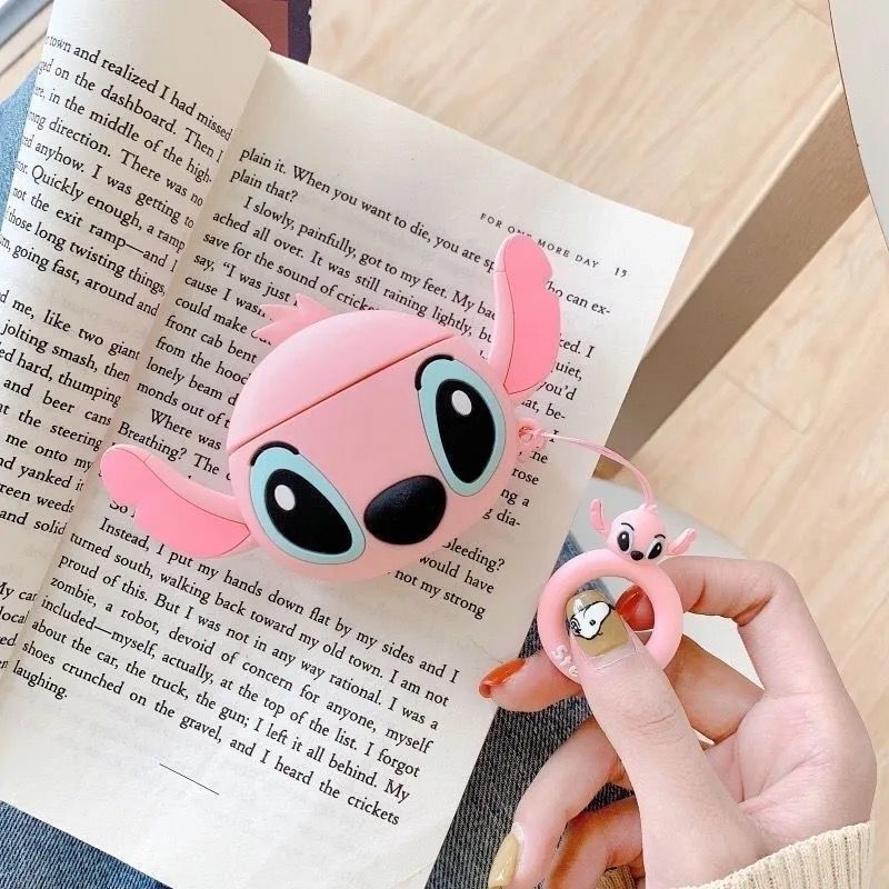 ** Case Airpods 4 dẻo mặt Stitch