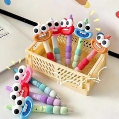 ** Bút bi đính charm thú môi dày mắt lòi