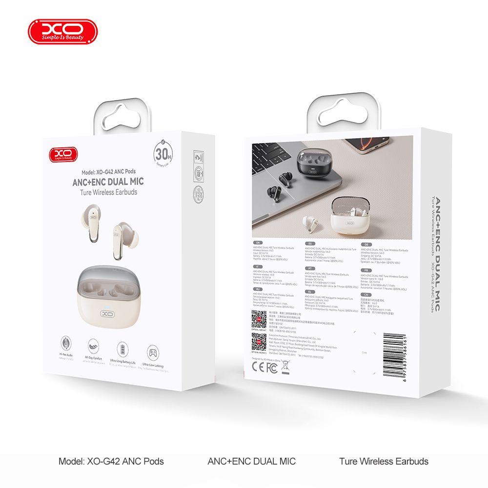 Tai nghe Bluetooth XO G42 ANC ENC