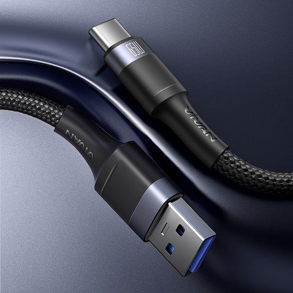 Cáp Type C Vivan VQC100S