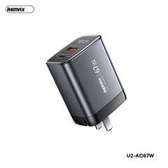 Cóc sạc Remax U2 1U 1C 67W