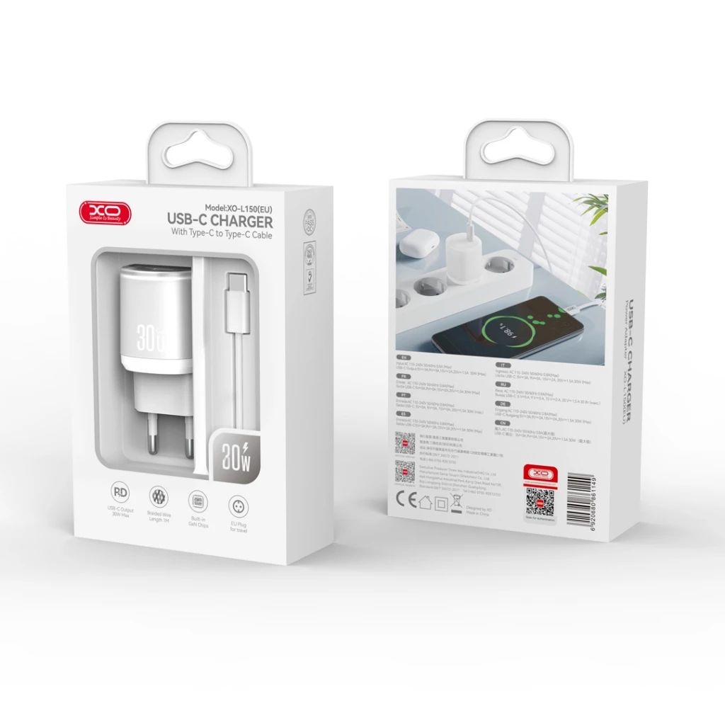 [C] Bộ sạc Type C to Lightning XO L150 30W