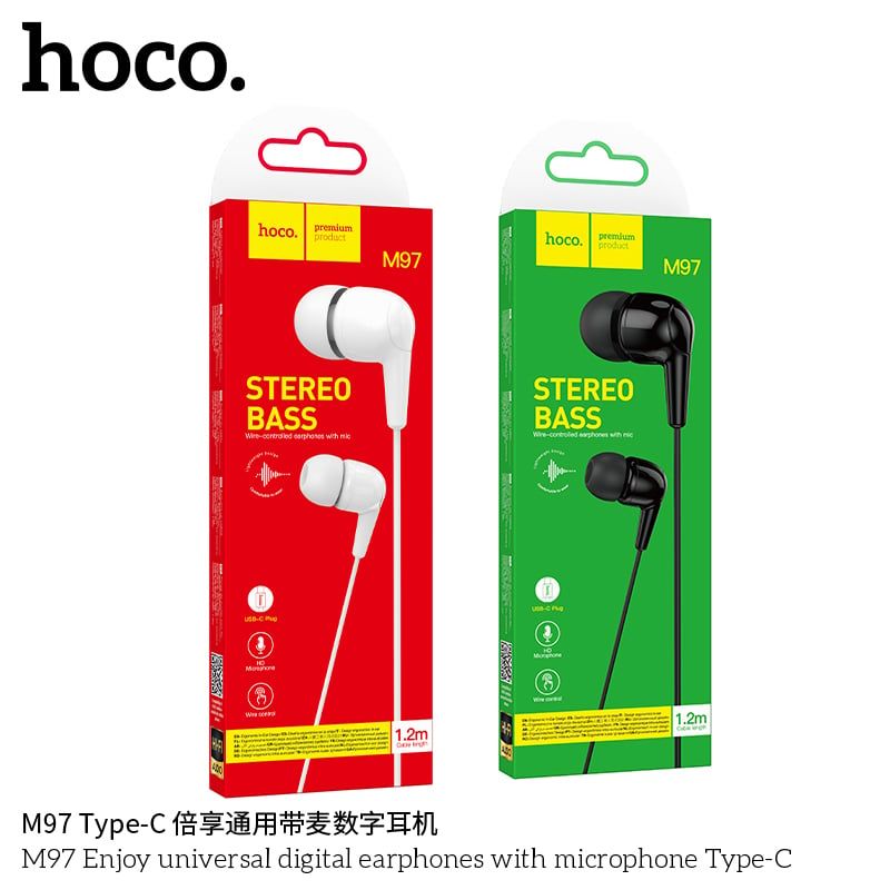 [C] Tai nghe dây Hoco M97 cổng C