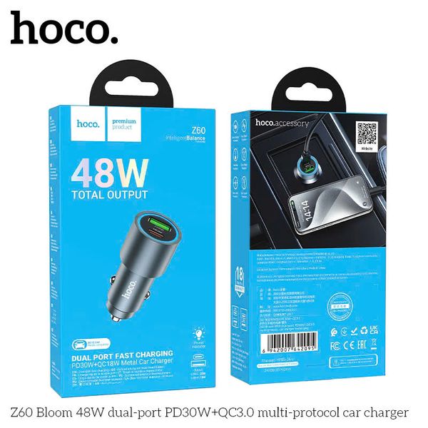 Sạc xe hơi Hoco Z60 1U 1C 48W