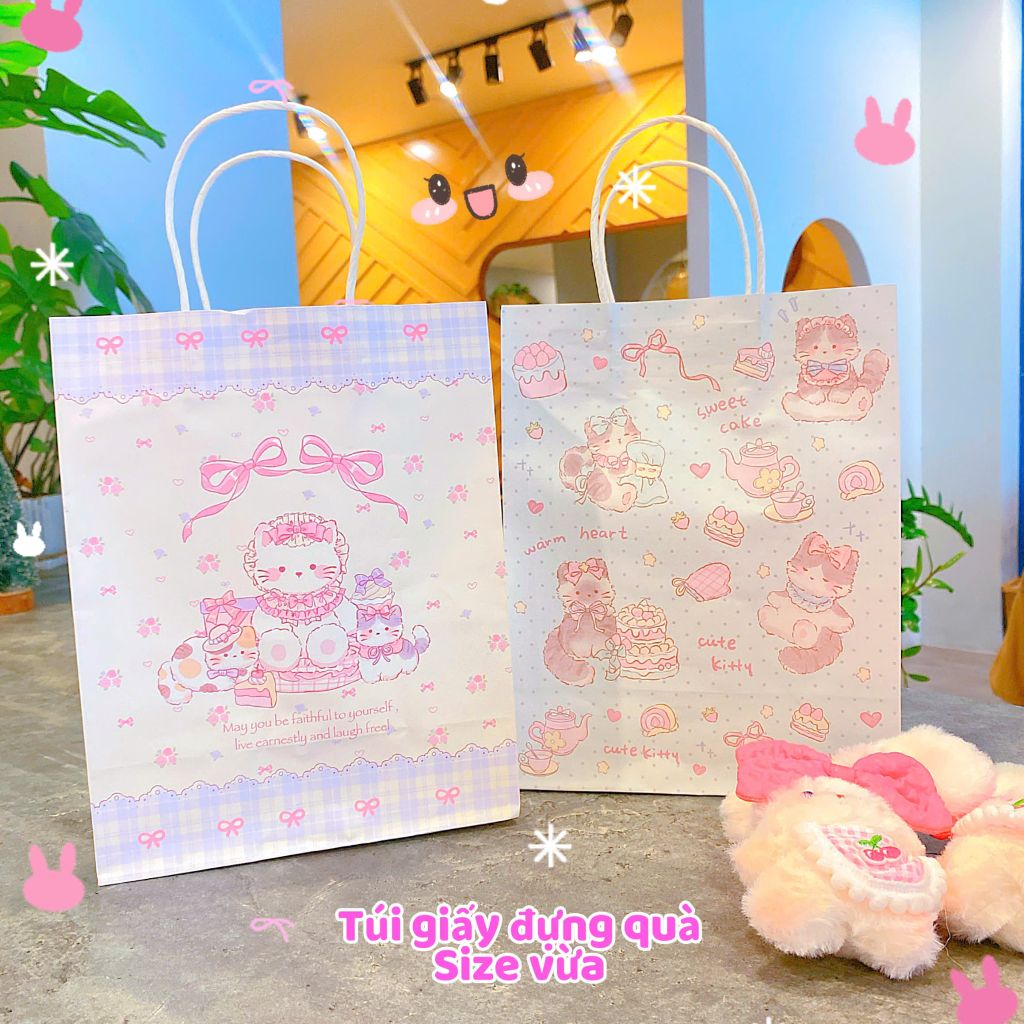 ** Túi giấy size lớn nhiều hình